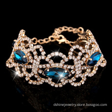 New Design Crystal Diamond Bracelet Adjustable Flower Bangle